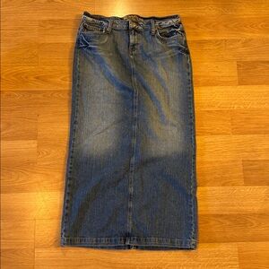 Hint Jeans Denim Maxi Skirt size 10